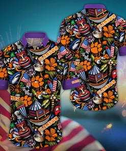 Clemson Tigers NCAA Flower Hawaii Shirt For Fans Ver 4