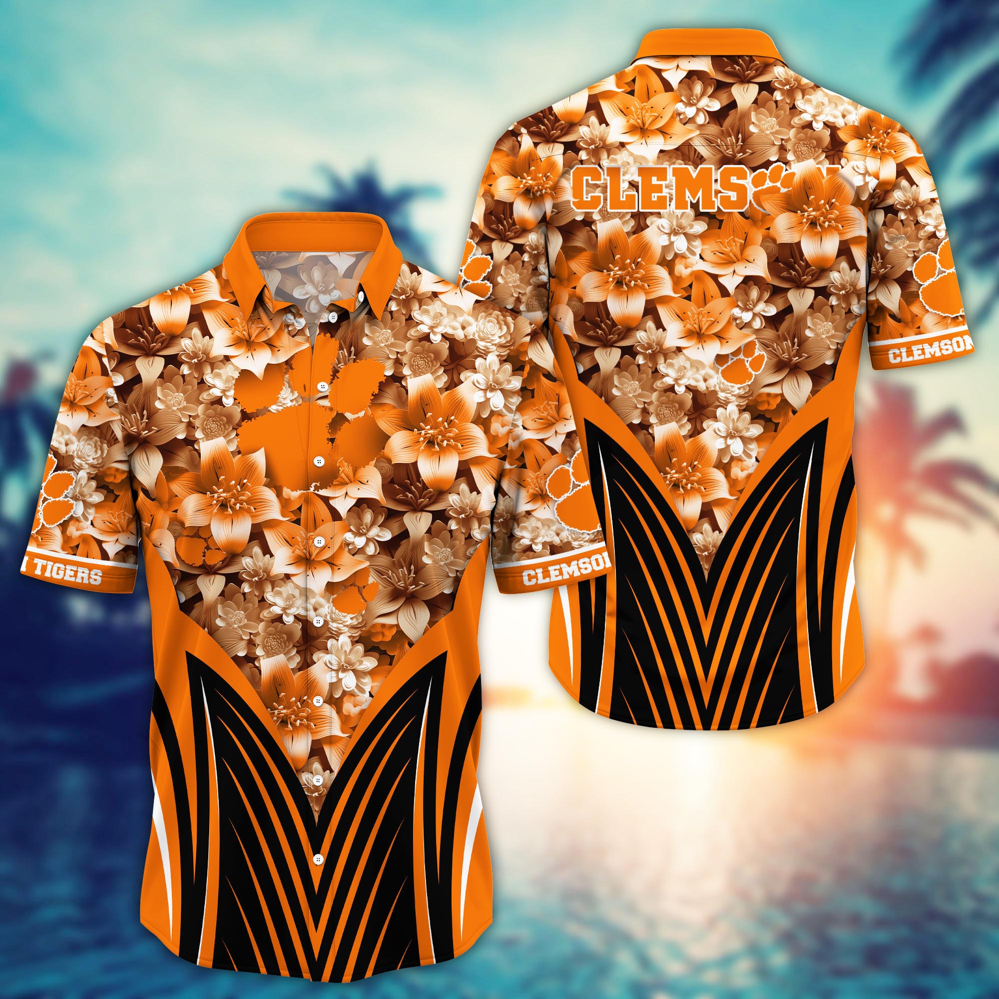 Clemson Tigers NCAA Hawaiian Shirt, Aloha Shirt Ver 1