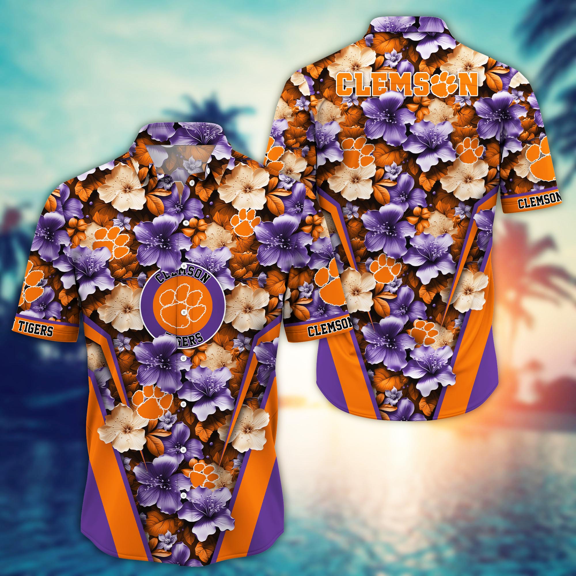 Clemson Tigers NCAA Hawaiian Shirt, Aloha Shirt Ver 2