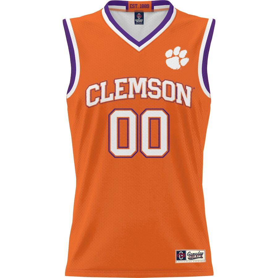 Clemson Tigers NIL Men Basketball Custom Jersey - Orange