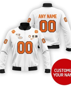 Clemson Tigers Sport Team Ncaa Personalized Number Name Jersey Design Gift For Tigers Fans Bomber Jacket