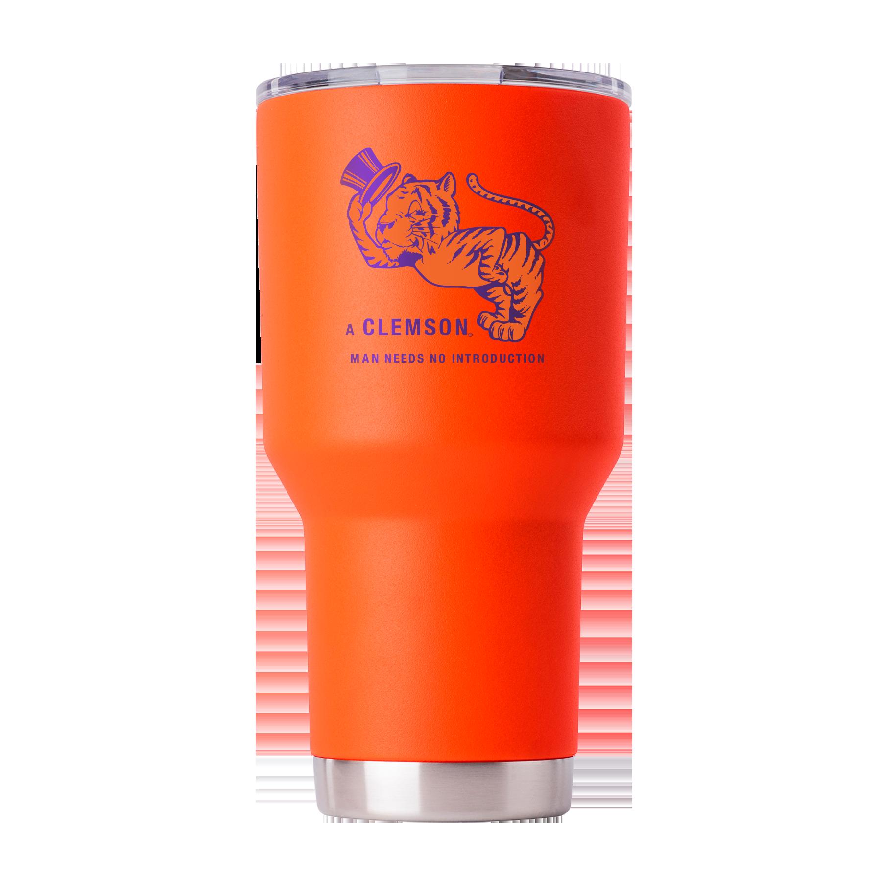 Clemson Vault Collection Orange Tumbler - Clemson Vault Collection Orange Tumbler Gift for Fan