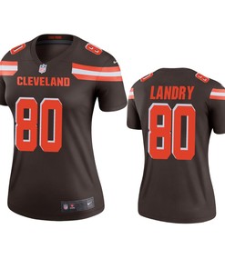 Cleveland Browns #80 Jarvis Landry Brown Legend Jersey - Women