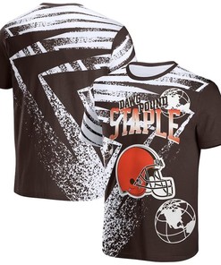 Cleveland Browns All Over Print T-Shirt - Brown