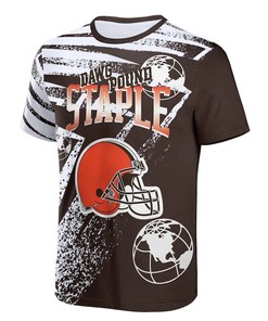 Cleveland Browns All Over Print T-Shirt - Brown
