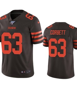 Cleveland Browns Austin Corbett Brown 100th Season Color Rush Limited Jersey