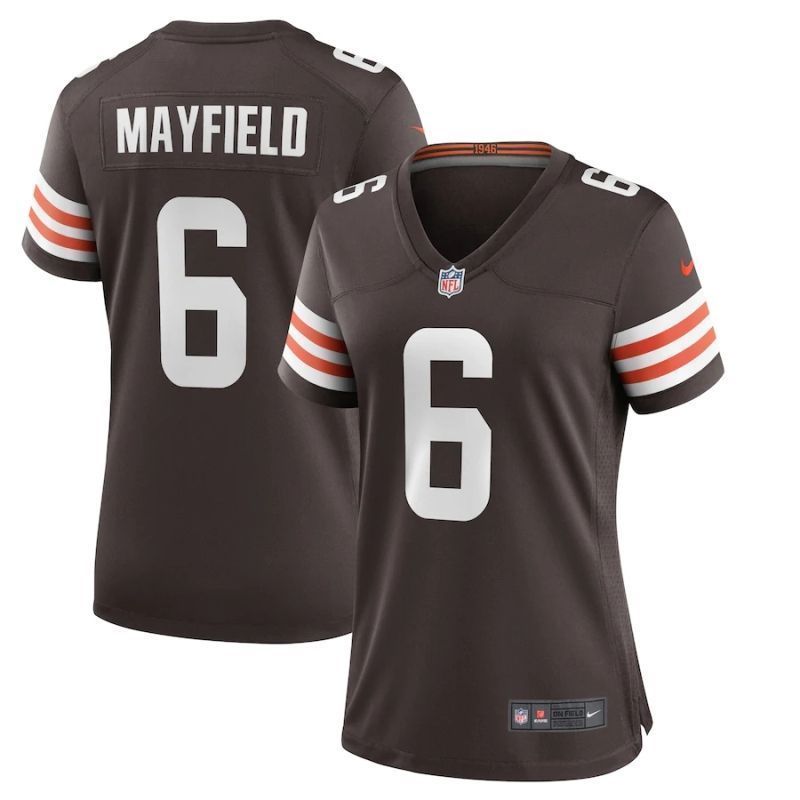 Cleveland Browns Baker Mayfield #6 Nfl 2020 Brown Womens Jersey