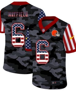 Cleveland Browns Baker Mayfield #6 Nfl 2020 Camo Black Jersey
