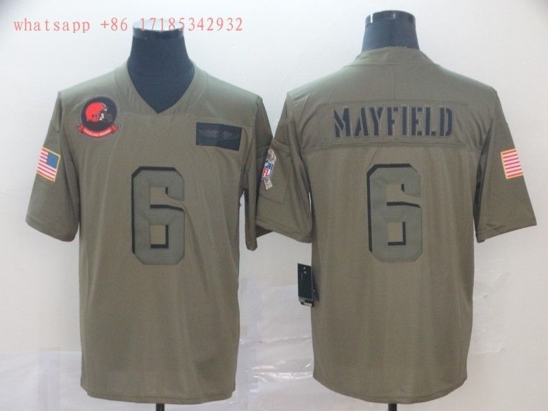 Cleveland Browns Baker Mayfield #6 Nfl 2020 Camo Jersey Jersey