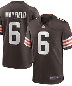 Cleveland Browns Baker Mayfield #6 Nfl 2020 Dark Brown Jersey