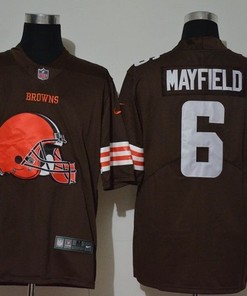 Cleveland Browns Baker Mayfield #6 Nfl 2020 Dark Brown Jersey