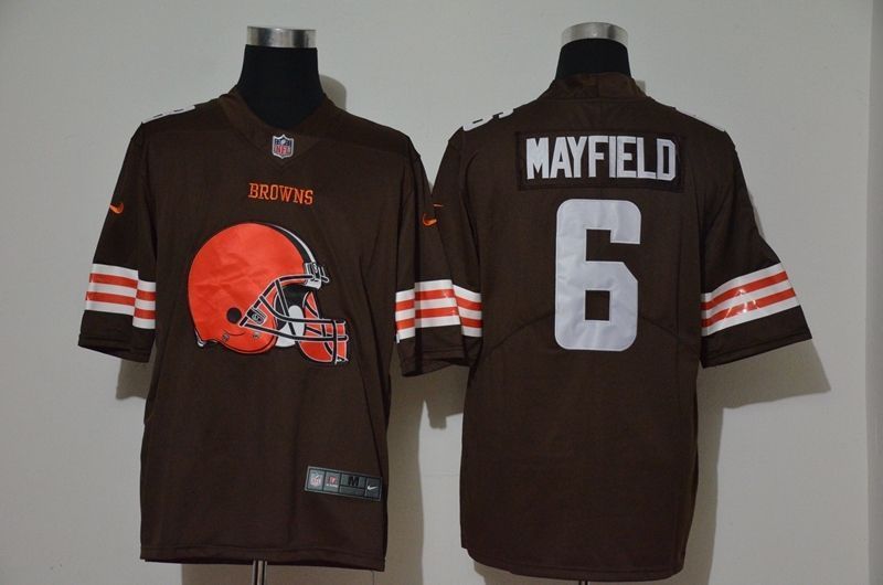 Cleveland Browns Baker Mayfield #6 Nfl 2020 Dark Brown Jersey