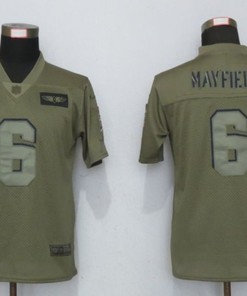 Cleveland Browns Baker Mayfield #6 Nfl 2020 Moss Green Jersey