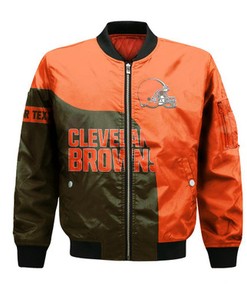 Cleveland Browns Bomber Curve Style Custom- NFL