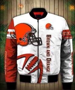 Cleveland Browns Bomber Jacket Graphic balls gift for fans