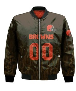 Cleveland Browns Bomber Jacket Logo Sport Ombre  - NFL