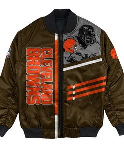 Cleveland Browns Bomber Jacket Personalized Football For Fan- NFL