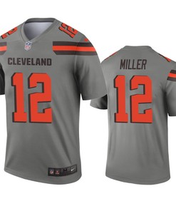 Cleveland Browns Braxton Miller Gray Inverted Legend Jersey