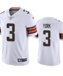 Cleveland Browns Cade York 3 White Vapor Limited Jersey