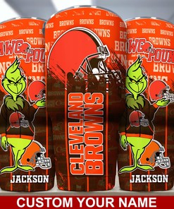 Cleveland Browns Custom Name Tumbler - Customized Tumbler for Browns Enthusiasts