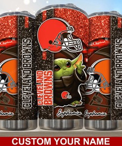 Cleveland Browns Custom Name Tumbler - Customized Tumbler to Support Your Browns