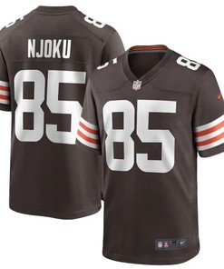 Cleveland Browns David Njoku #85 Nfl 2020 Dark Brown Jersey
