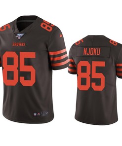 Cleveland Browns David Njoku Brown 100th Season Color Rush Limited Jersey