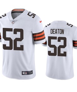 Cleveland Browns Dawson Deaton 52 White Vapor Limited Jersey