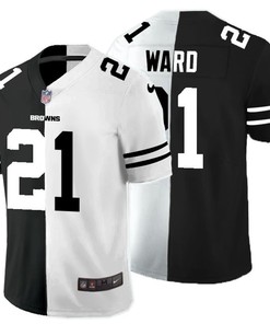 Cleveland Browns Denzel Ward #21 Nfl 2020 Black And White Jersey