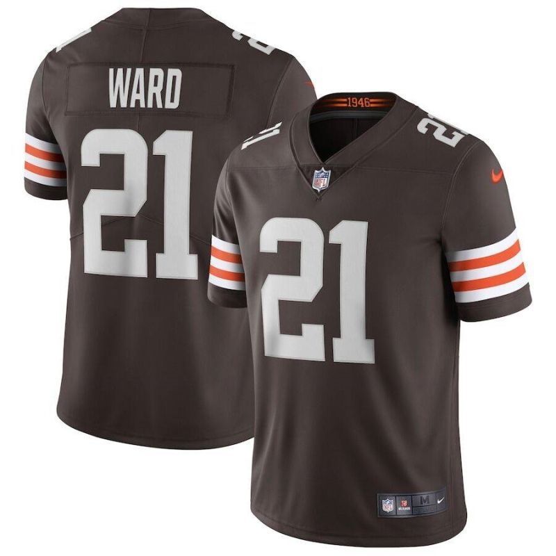 Cleveland Browns Denzel Ward #21 Nfl 2020 Dark Brown Jersey