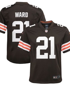 Cleveland Browns Denzel Ward #21 Nfl 2020 Dark Brown Jersey
