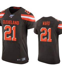 Cleveland Browns Denzel Ward Brown 100th Season Vapor Elite Jersey