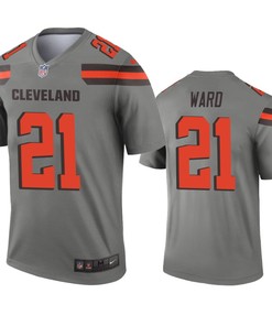 Cleveland Browns Denzel Ward Gray Inverted Legend Jersey