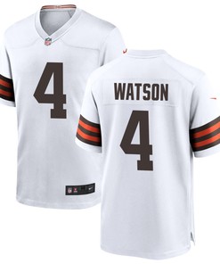 Cleveland Browns Deshaun Watson 4 Nfl White Home Game Jersey Gift For Browns Fans