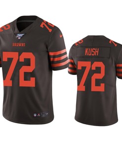 Cleveland Browns Eric Kush Brown 100th Season Color Rush Limited Jersey