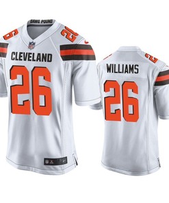 Cleveland Browns Greedy Williams 2019 Nfl Draft White Game Jersey