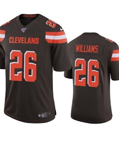 Cleveland Browns Greedy Williams Brown 100th Season Vapor Limited Jersey