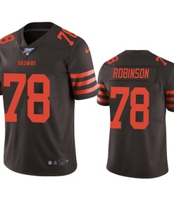 Cleveland Browns Greg Robinson Brown 100th Season Color Rush Limited Jersey