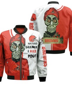 Cleveland Browns Haters I Kill You 3D Bomber Jacket Model 1433