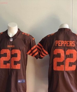 Cleveland Browns Jabrill Peppers #22 Nfl 2020 Brown Jersey Jersey