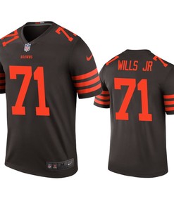 Cleveland Browns Jedrick Wills Brown Color Rush Legend Jersey - Mens