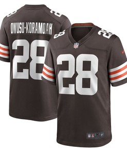 Cleveland Browns Jeremiah Owusu-koramoah Brown 2021 Nfl Draft Pick Player Game Mens Jersey Gift For Browns Fans