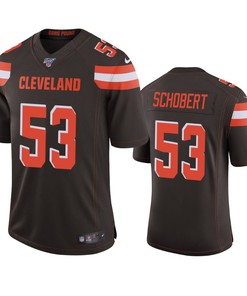 Cleveland Browns Joe Schobert Brown 100th Season Vapor Limited Jersey