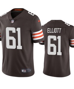 Cleveland Browns Jordan Elliott Brown Vapor Untouchable Limited Jersey