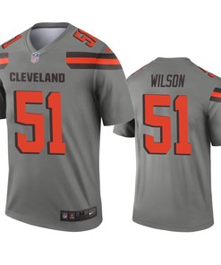 Cleveland Browns Mack Wilson Gray Inverted Legend Jersey