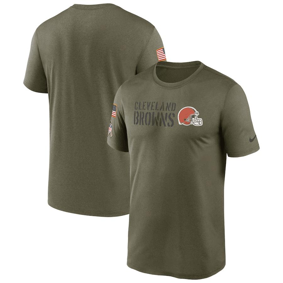 Cleveland Browns Men 2022 Salute to Service Legend Team T-Shirt - Olive