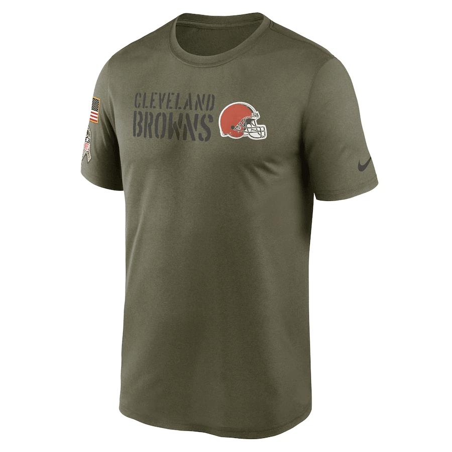 Cleveland Browns Men 2022 Salute to Service Legend Team T-Shirt - Olive