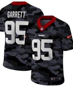 Cleveland Browns Myles Garrett #95 Nfl 2020 Camo Jersey