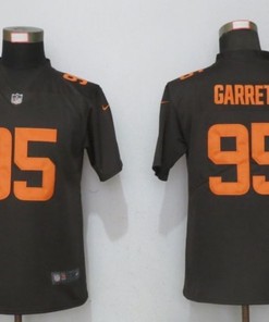 Cleveland Browns Myles Garrett #95 Nfl 2020 Dark Brown Jersey