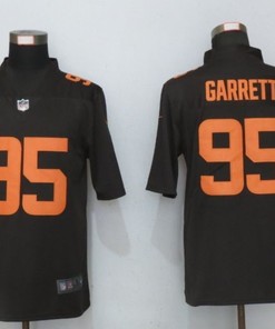 Cleveland Browns Myles Garrett #95 Nfl 2020 Dark Brown Jersey
